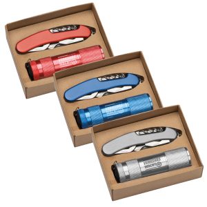 Taschenlampe Set, mit Messer