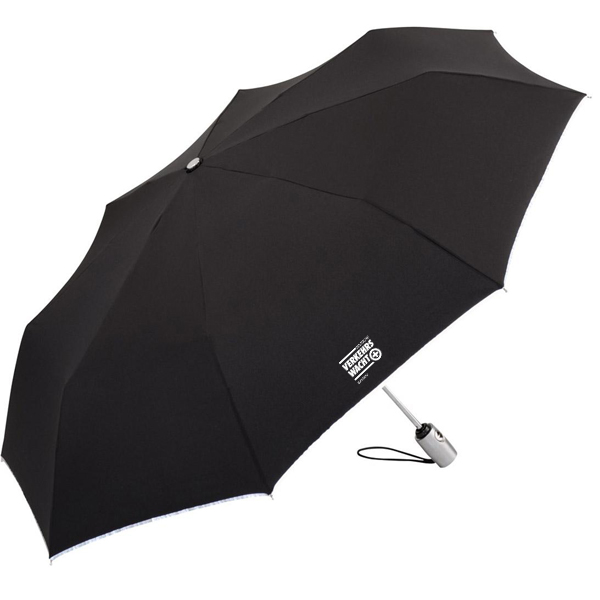 Schirm, Taschenschirm mit Reflektierender Paspelierung