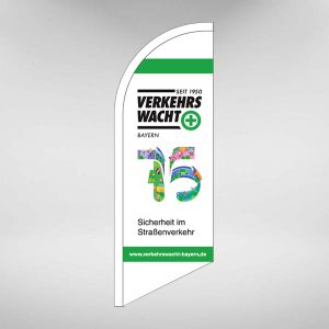 Beachflag verschiedene Motive, mit Bodenplatte