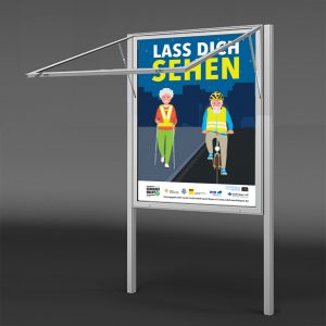 Landstraßen Plakat Ständer